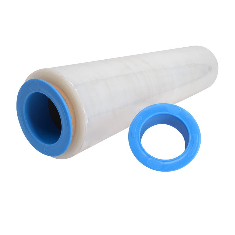 ELFJOY Stretch Film Dispenser Stretch Wrap Dispenser for 3" Core Film Shrink Wrap Holder for Shipping Pallet Packing and Moving Supplies Blue 2 Pairs - Image 3